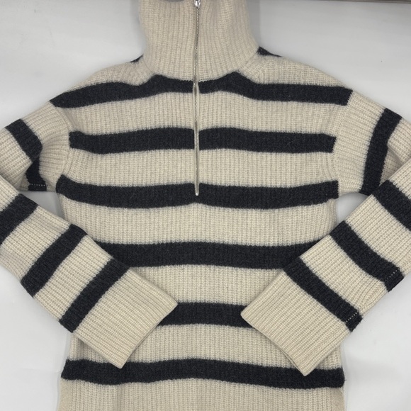 Alex Mill Sweaters - Alex Mill Felix Striped Zip Sweater
